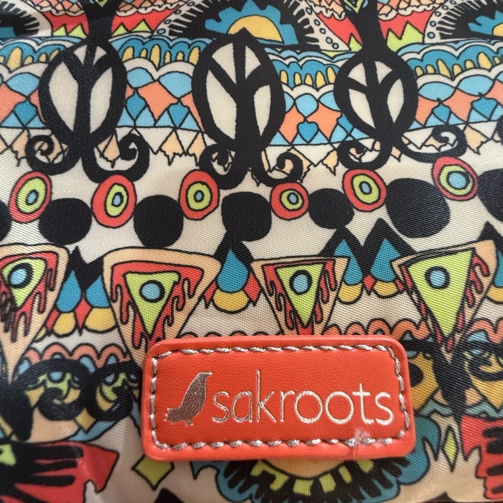 Boho colorful print Sakroots Kota reversible quilted Tote bag - Picture 13 of 16